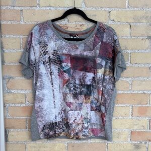 Dept Abstract Print Women's Top